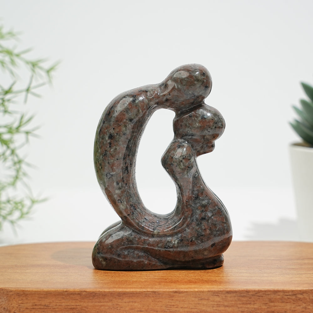 Natural Crystal Tender Hollow Lovers Carving