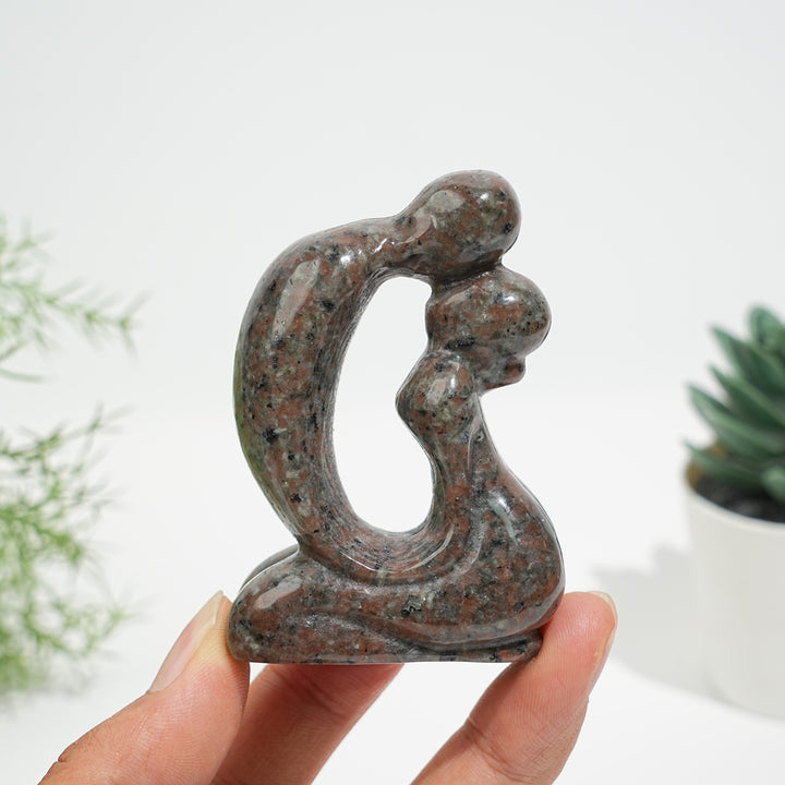 Natural Crystal Tender Hollow Lovers Carving