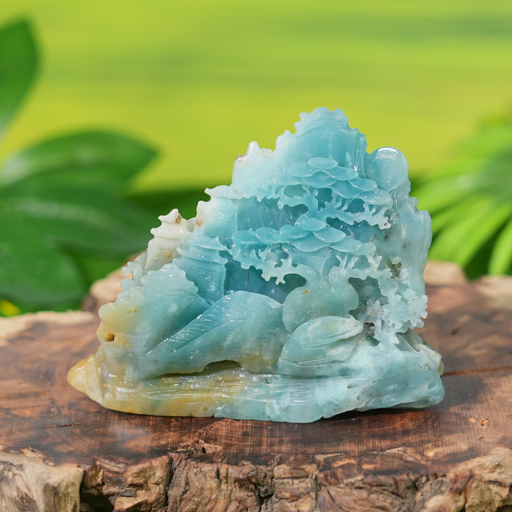 Natural Carving Blue Quartzite Landscape