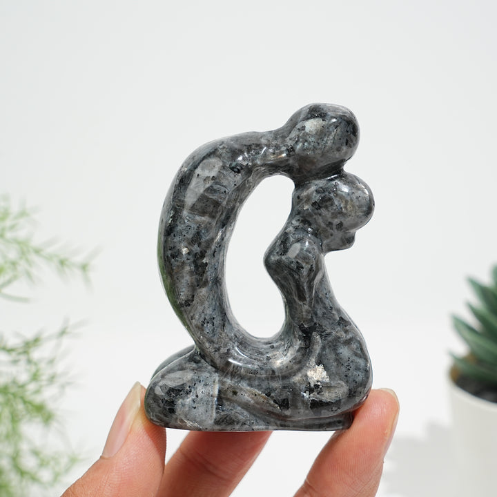 Natural Crystal Tender Hollow Lovers Carving