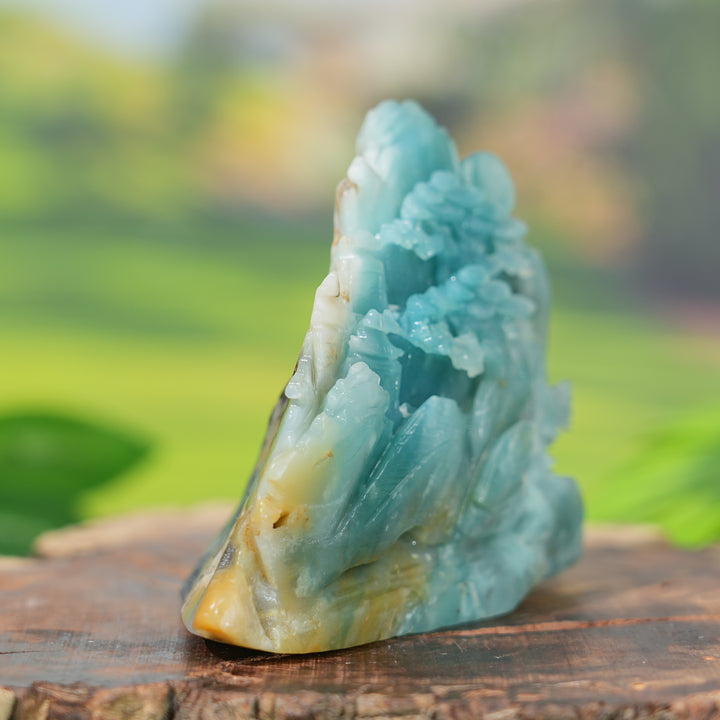 Natural Carving Blue Quartzite Landscape