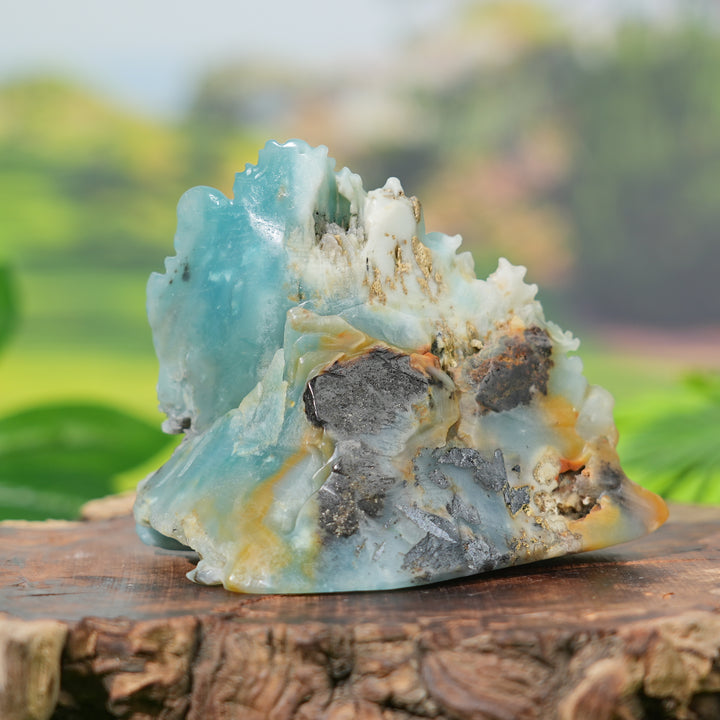 Natural Carving Blue Quartzite Landscape
