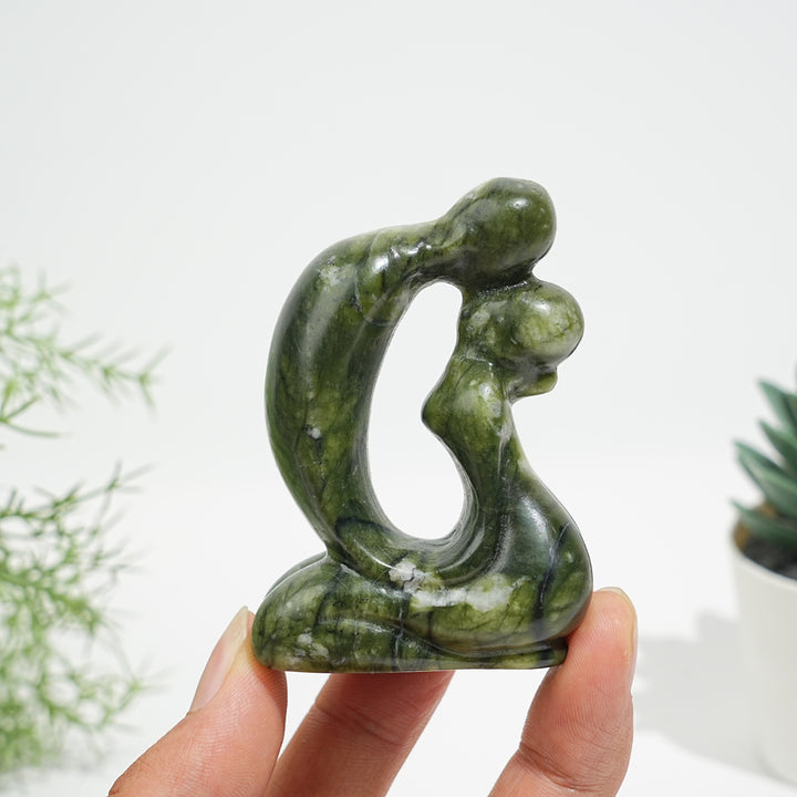 Natural Crystal Tender Hollow Lovers Carving