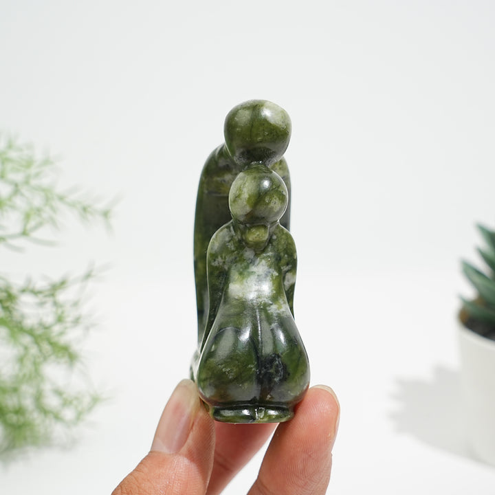 Natural Crystal Tender Hollow Lovers Carving