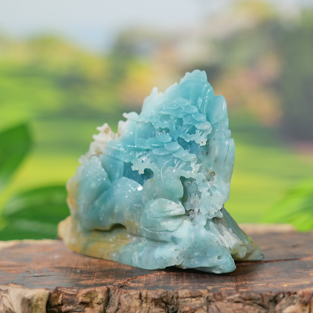 Natural Carving Blue Quartzite Landscape
