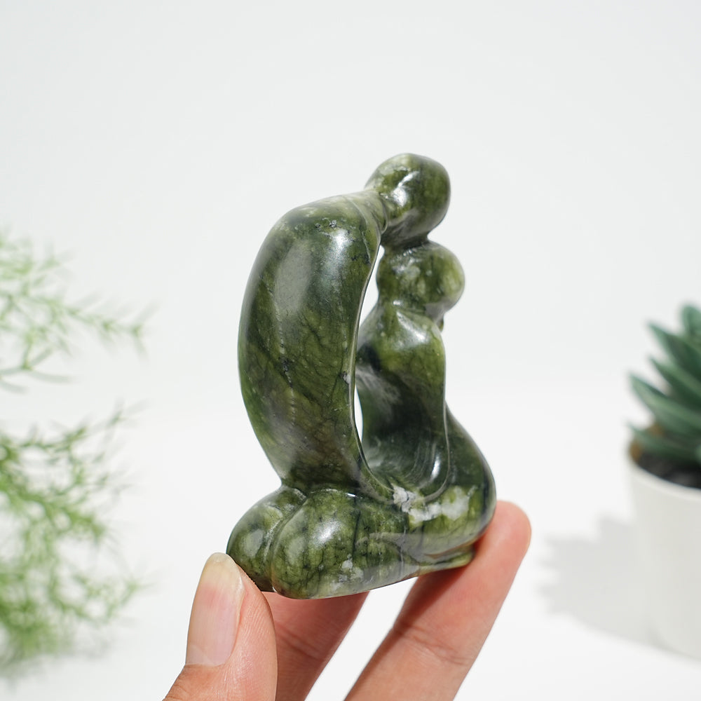 Natural Crystal Tender Hollow Lovers Carving