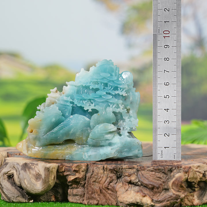 Natural Carving Blue Quartzite Landscape