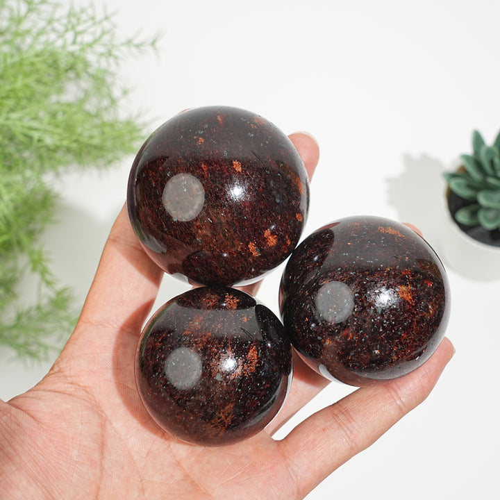 Natural Crystal Rich Strawberry Quartz Sphere