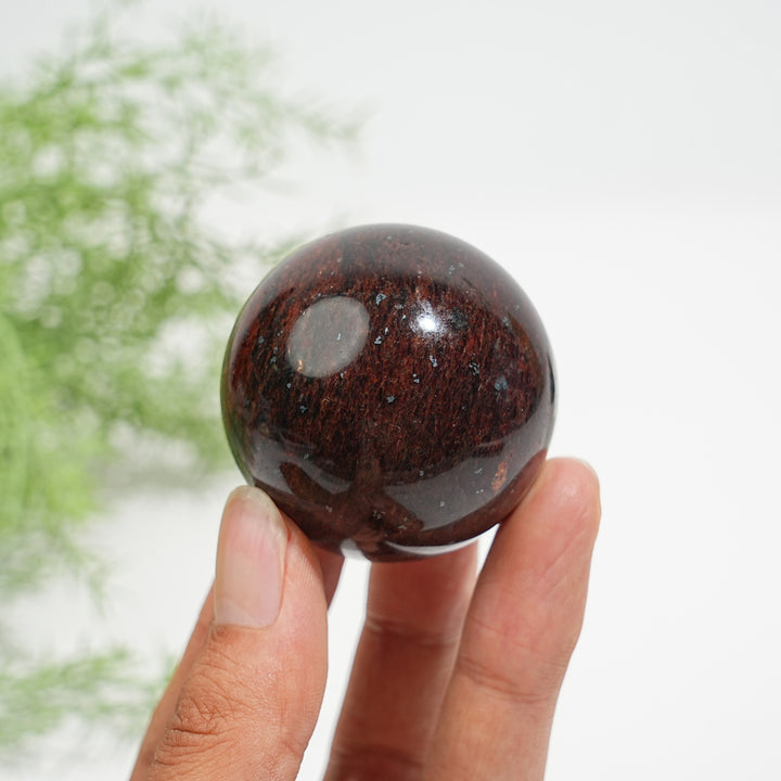 Natural Crystal Rich Strawberry Quartz Sphere