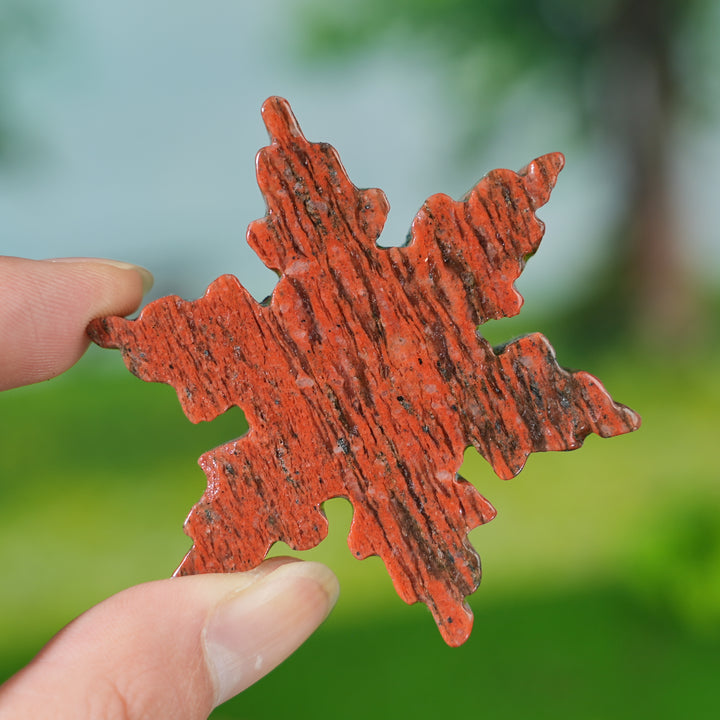 Natural Crystal Carving Snowflake