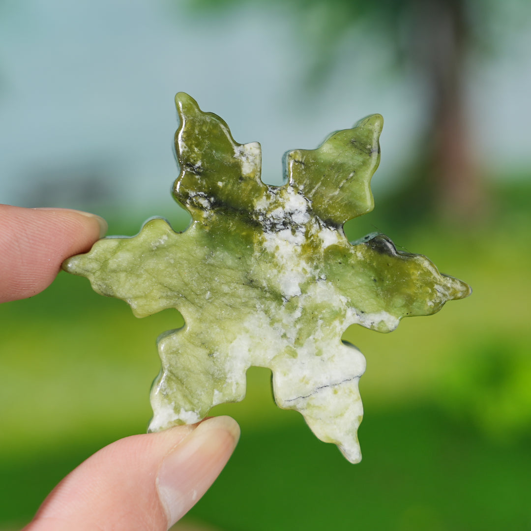 Natural Crystal Carving Snowflake