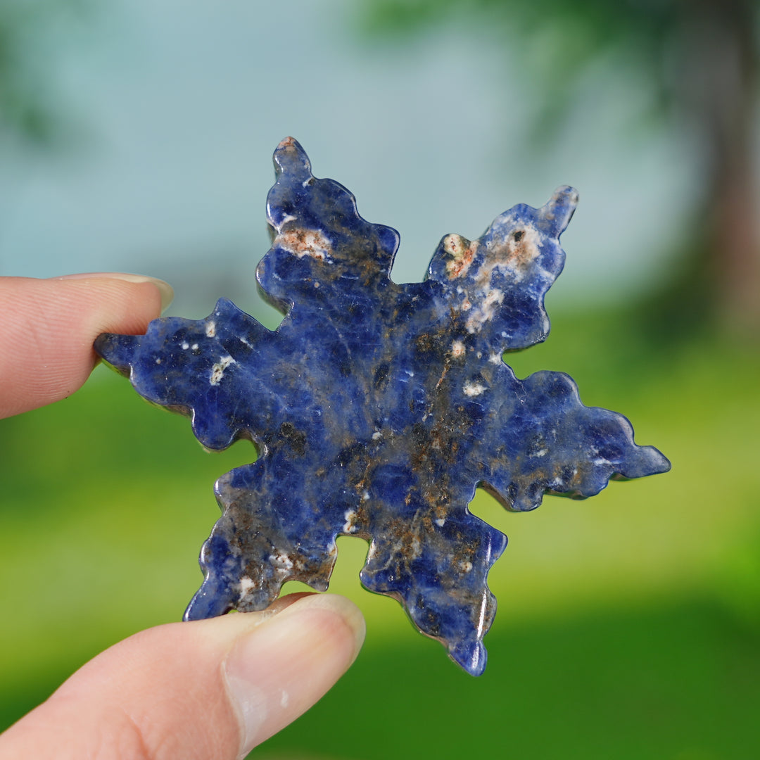 Natural Crystal Carving Snowflake