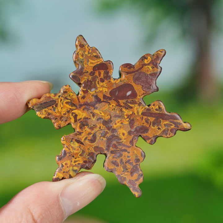 Natural Crystal Carving Snowflake