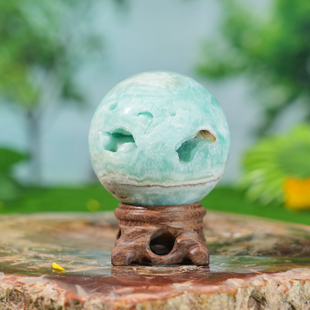 Natural Hemimorphite Sphere