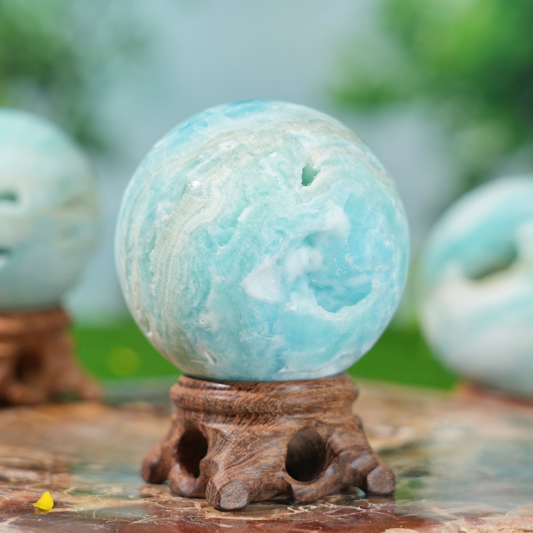 Natural Hemimorphite Sphere