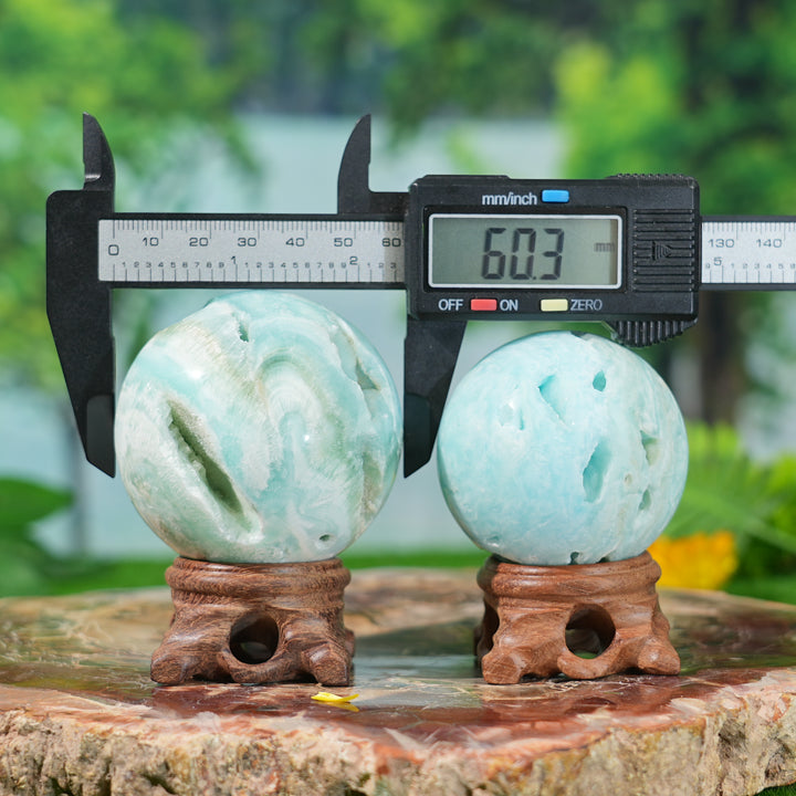 Natural Hemimorphite Sphere