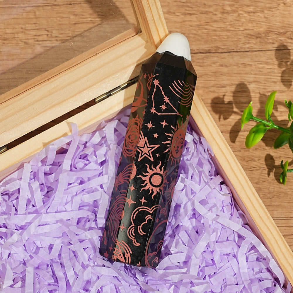 Natural Crystal Value Bundle- Obsidian Crystal Set