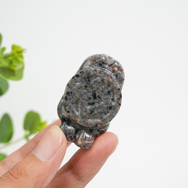 Natural Crystal Carving Chubby Coin Cat