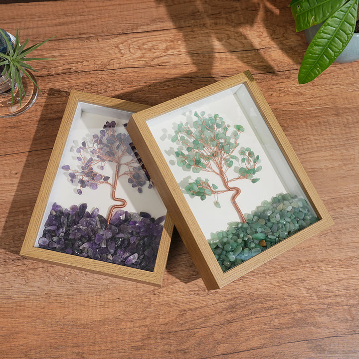 Natural Crystal Tree Frame Specimen