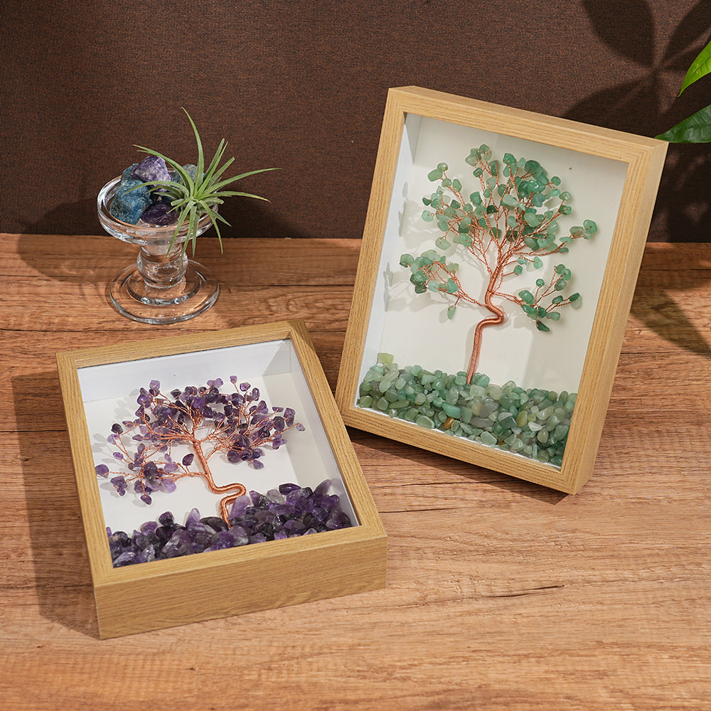 Natural Crystal Tree Frame Specimen