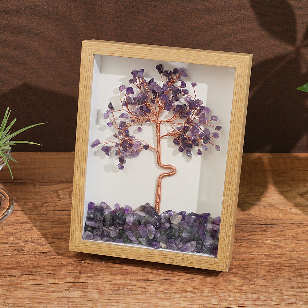 Natural Crystal Tree Frame Specimen
