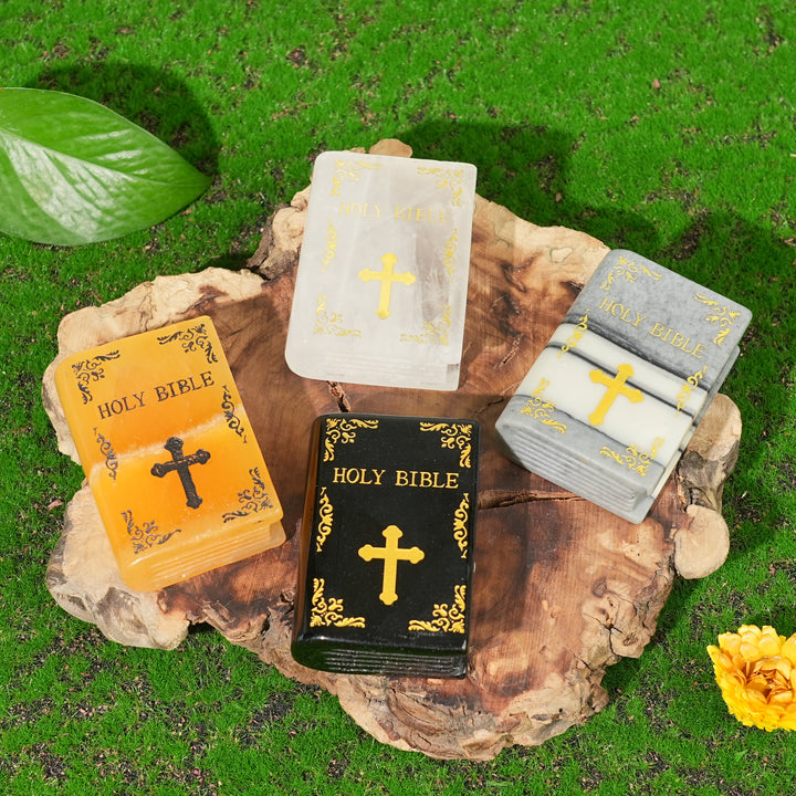 Natural Crystal Carved Bible