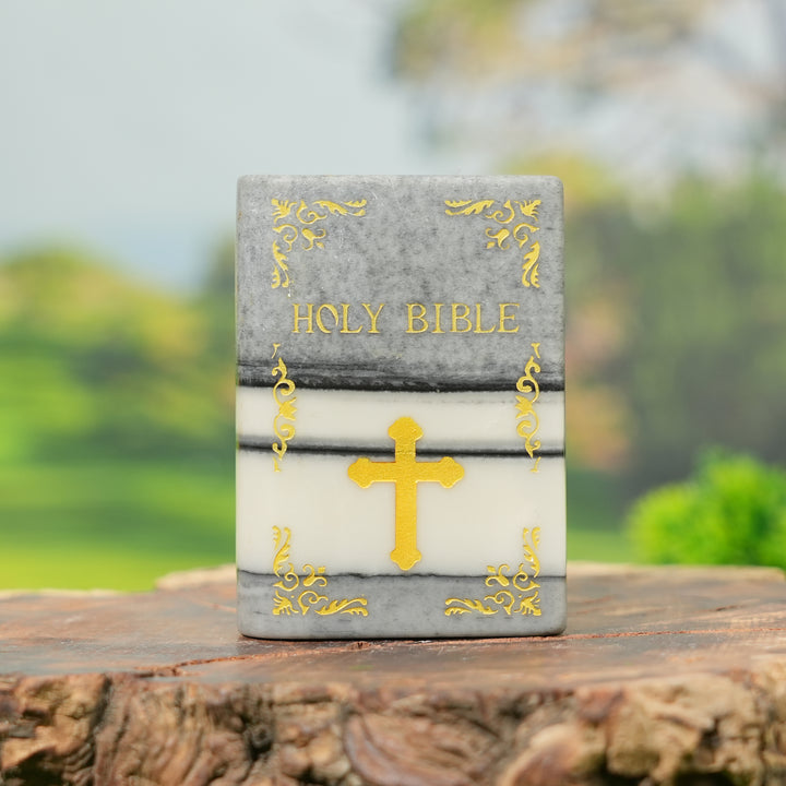 Natural Crystal Carved Bible