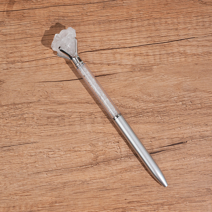 Crystal Raw Stones Ballpoint Pen