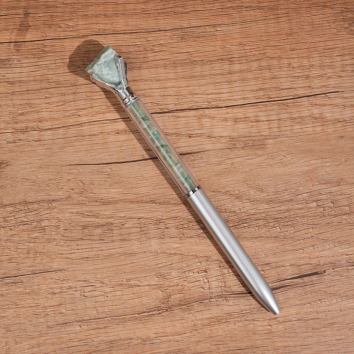 Crystal Raw Stones Ballpoint Pen