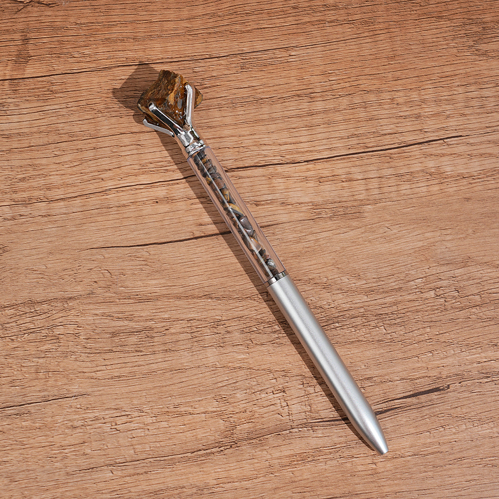 Crystal Raw Stones Ballpoint Pen