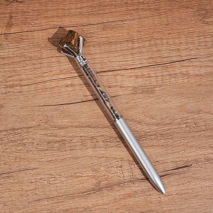 Crystal Raw Stones Ballpoint Pen