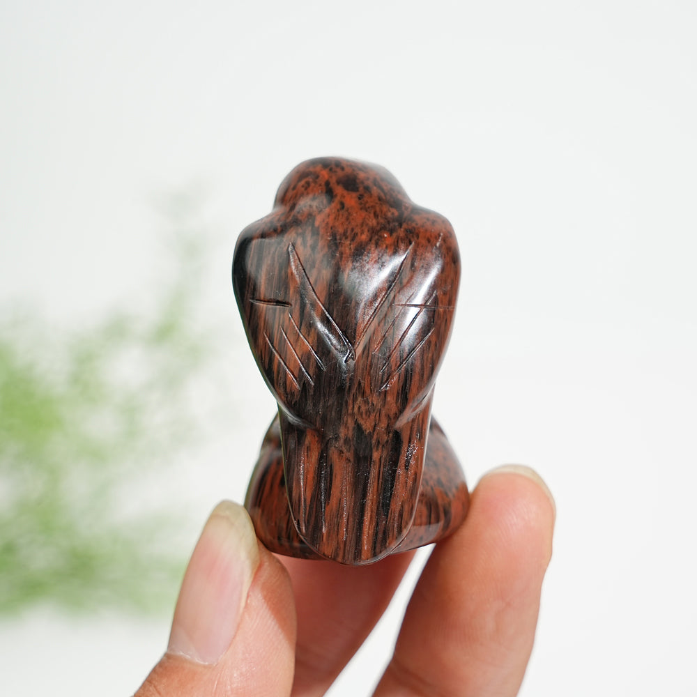 Natural Crystal Mystical Raven Carving