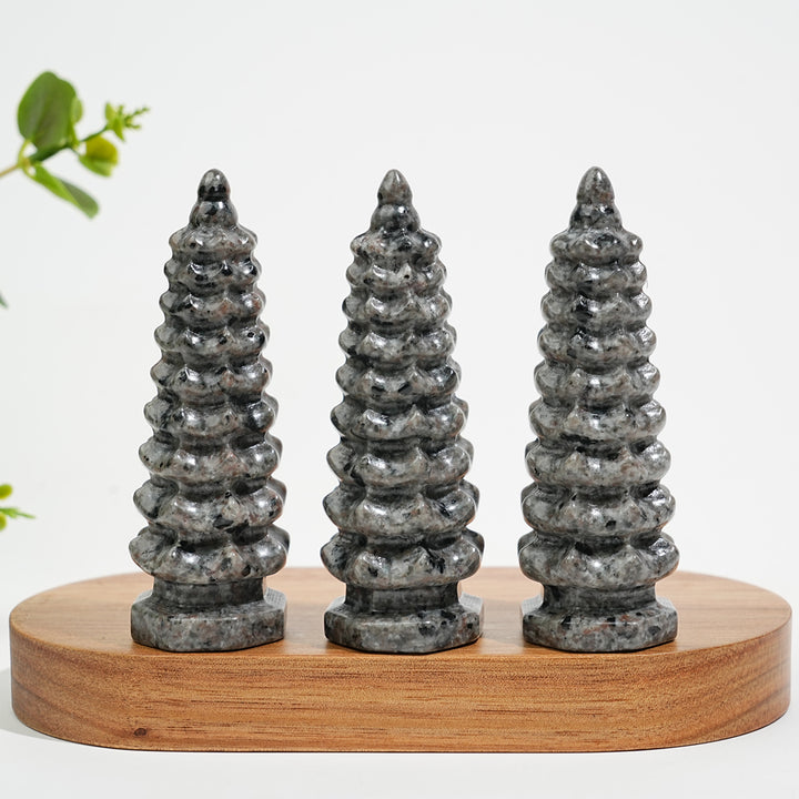 Natural Crystal Yooperlite Wen Chang Pagoda Carving