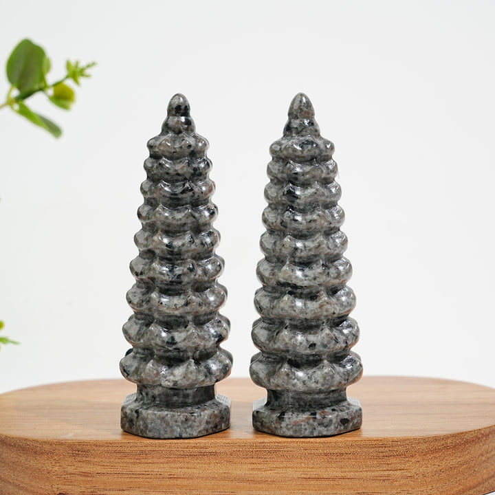 Natural Crystal Yooperlite Wen Chang Pagoda Carving