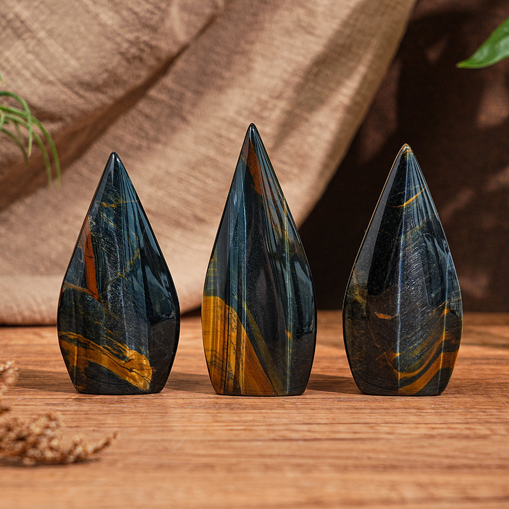 Crystal Tiger's Eye Teardrop