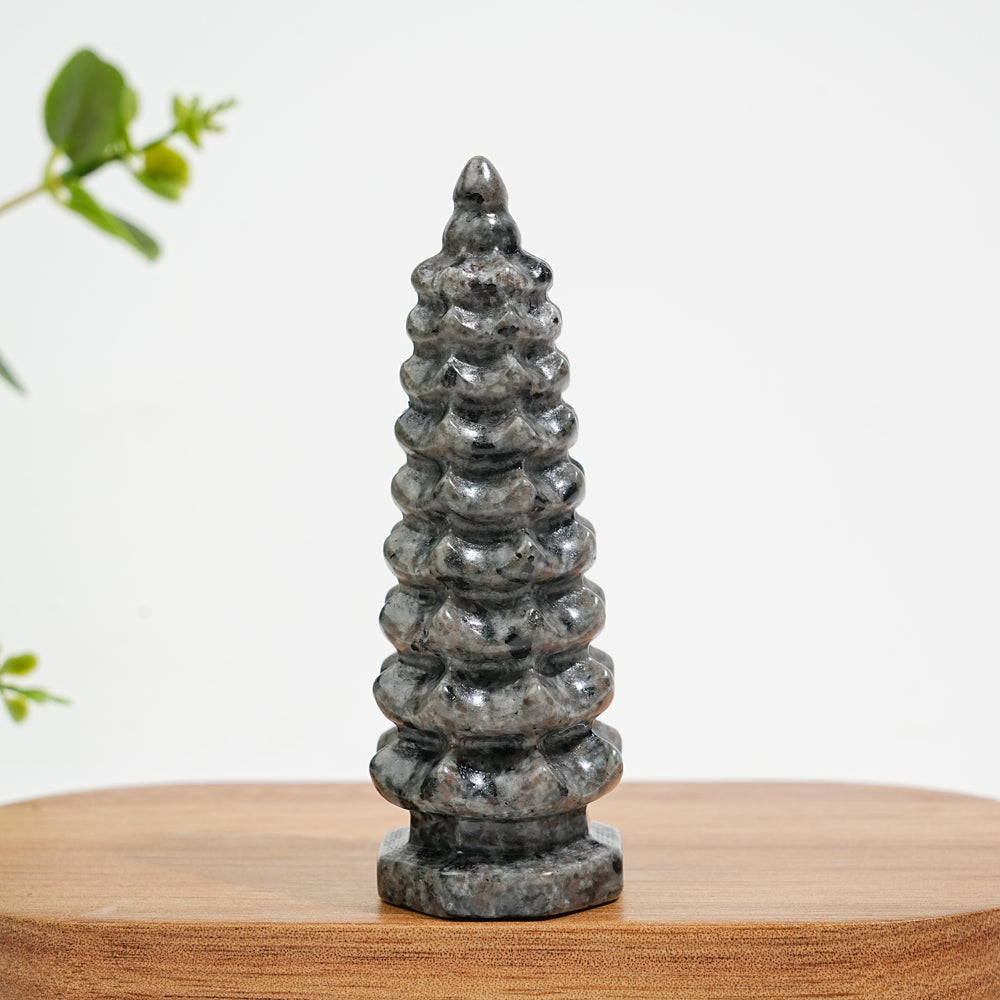 Natural Crystal Yooperlite Wen Chang Pagoda Carving