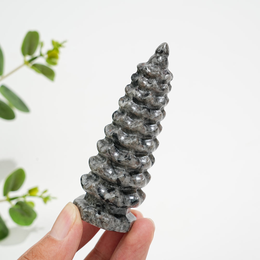 Natural Crystal Yooperlite Wen Chang Pagoda Carving