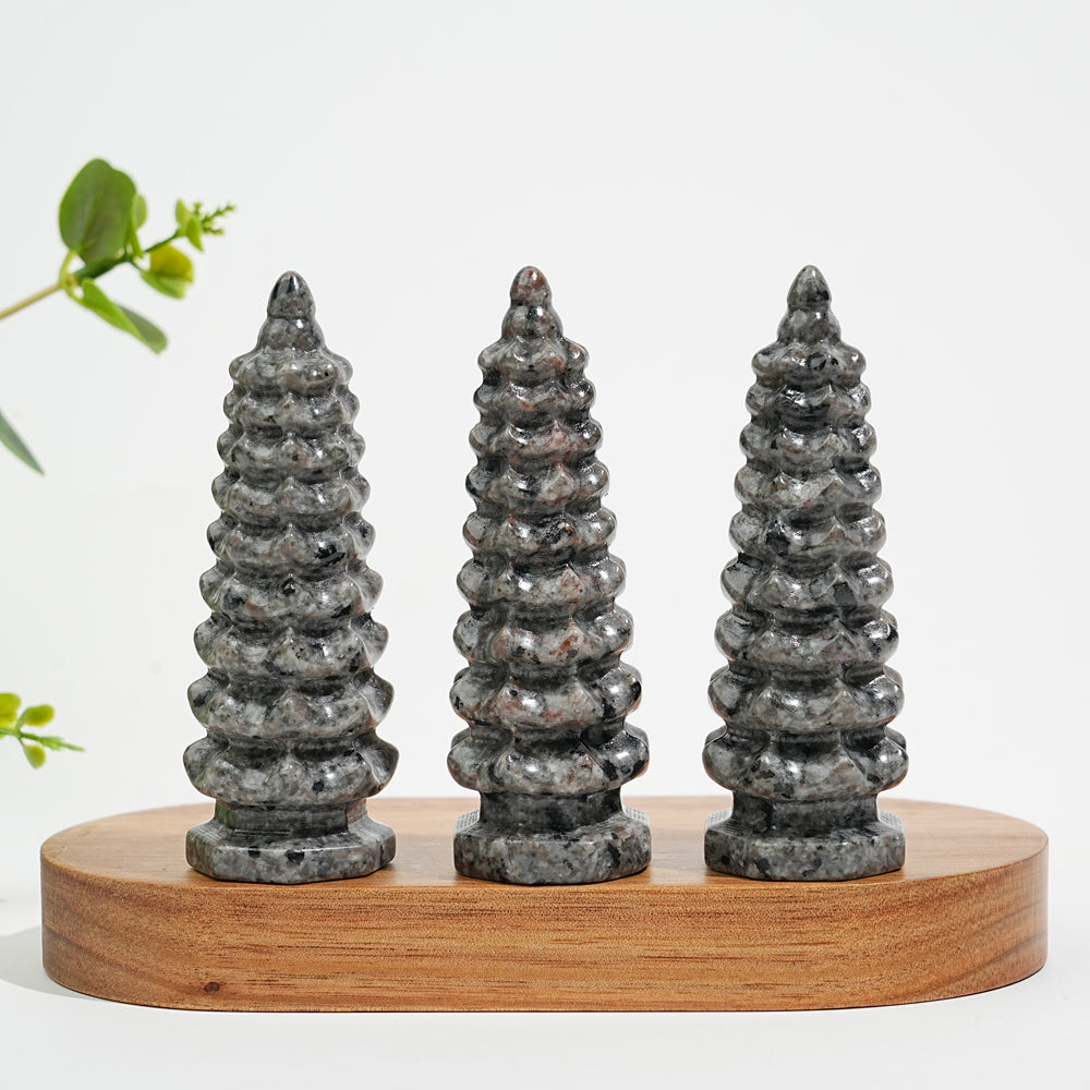 Natural Crystal Yooperlite Wen Chang Pagoda Carving