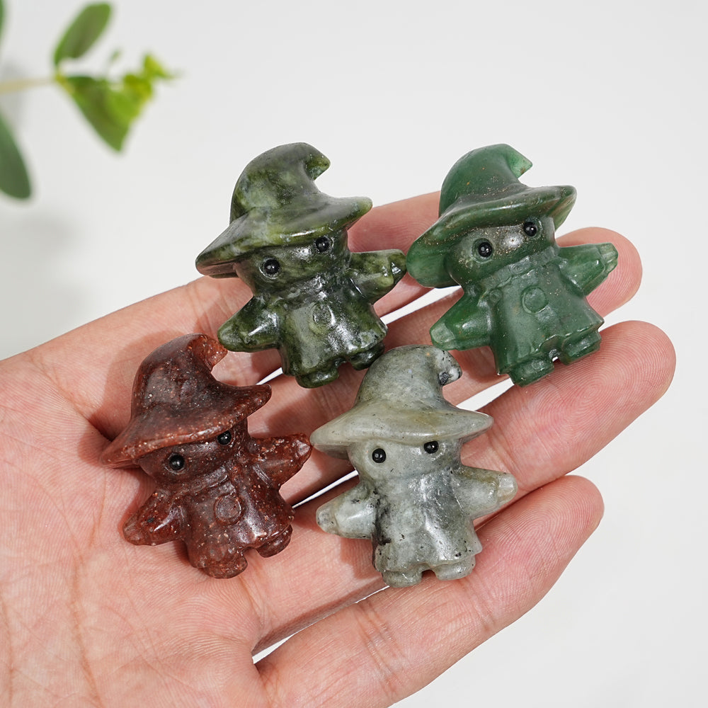 Natural Crystal Scarecrow Carving