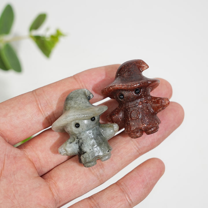Natural Crystal Scarecrow Carving