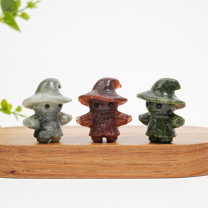 Natural Crystal Scarecrow Carving