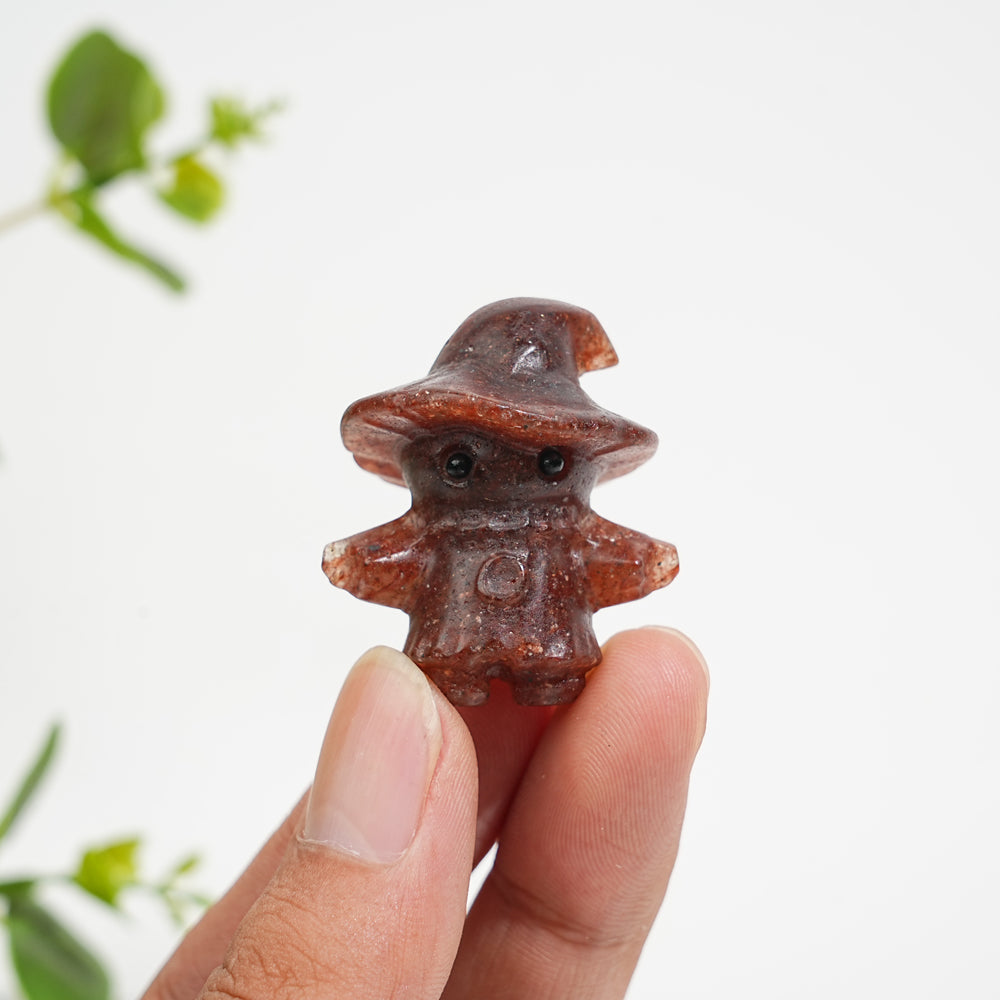 Natural Crystal Scarecrow Carving