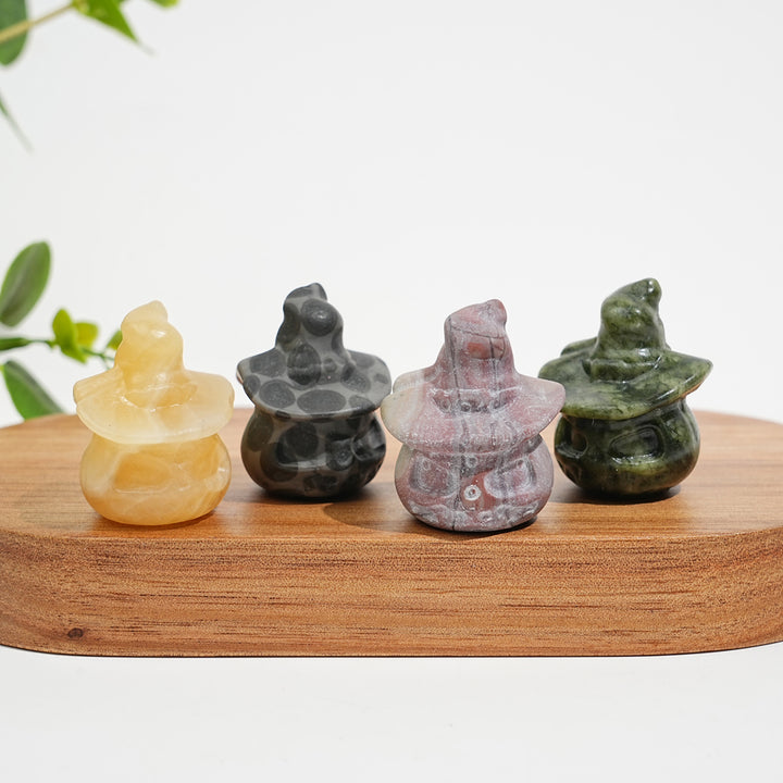 Natural Crystal Pumpkin Wizard Carving