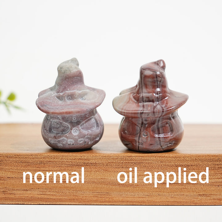 Natural Crystal Pumpkin Wizard Carving