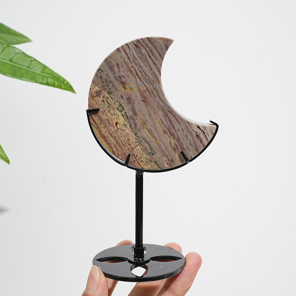 Unique,Natural Crystal Picture Jasper Moon