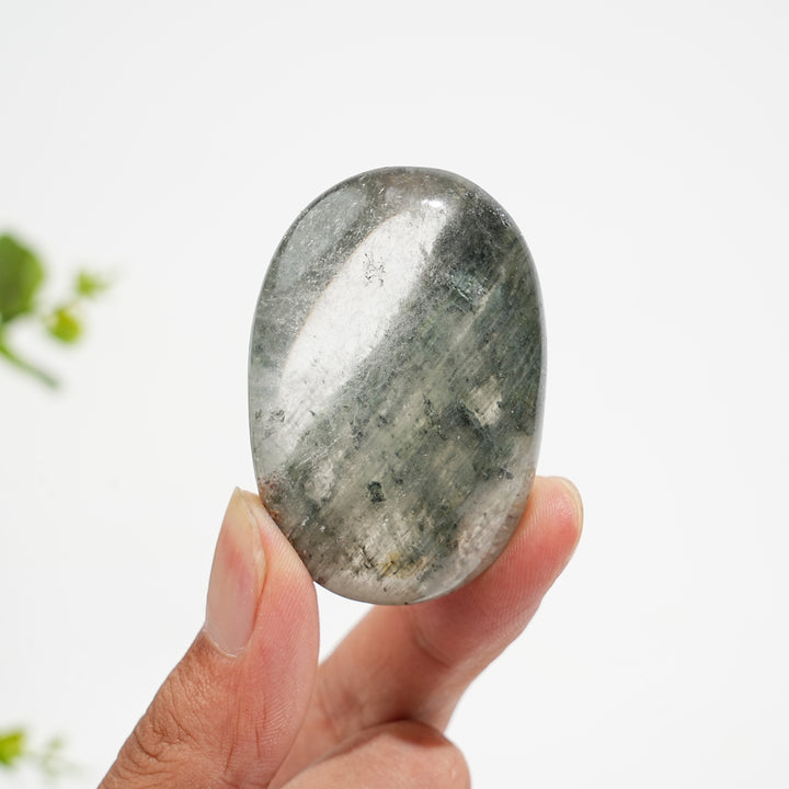 Piedra de Palma de Cuarzo de Jardín de Cristal Natural Única