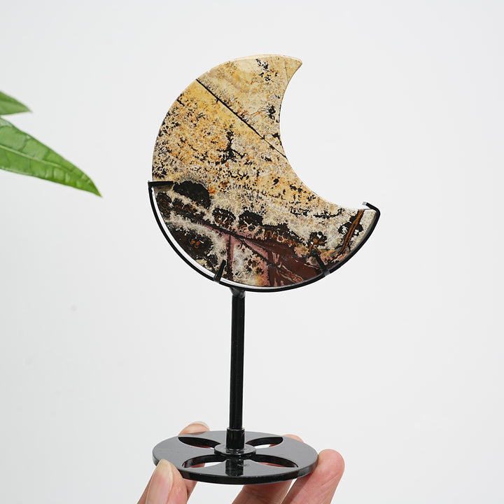 Unique,Natural Crystal Picture Jasper Moon