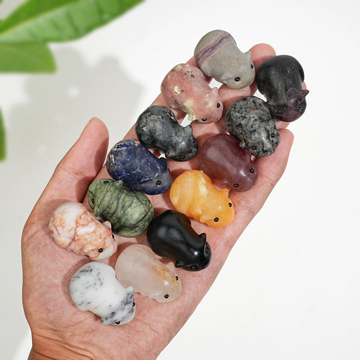 Natural Crystal Carving Shake Guinea Pig