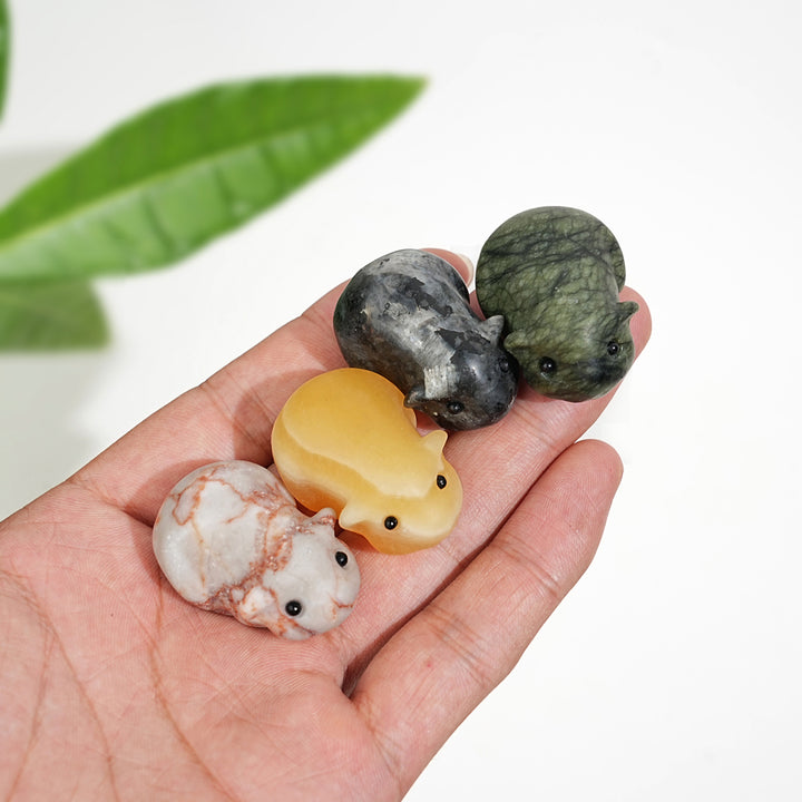 Natural Crystal Carving Shake Guinea Pig