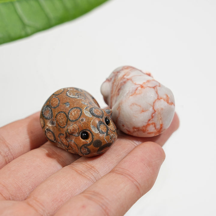 Natural Crystal Carving Shake Guinea Pig